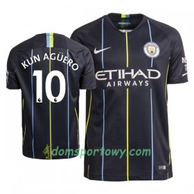 Koszulka Manchester City Aguero 10 Wyjazdowe Koszulki Piłkarskie 2018-2019 Krótki Rękaw